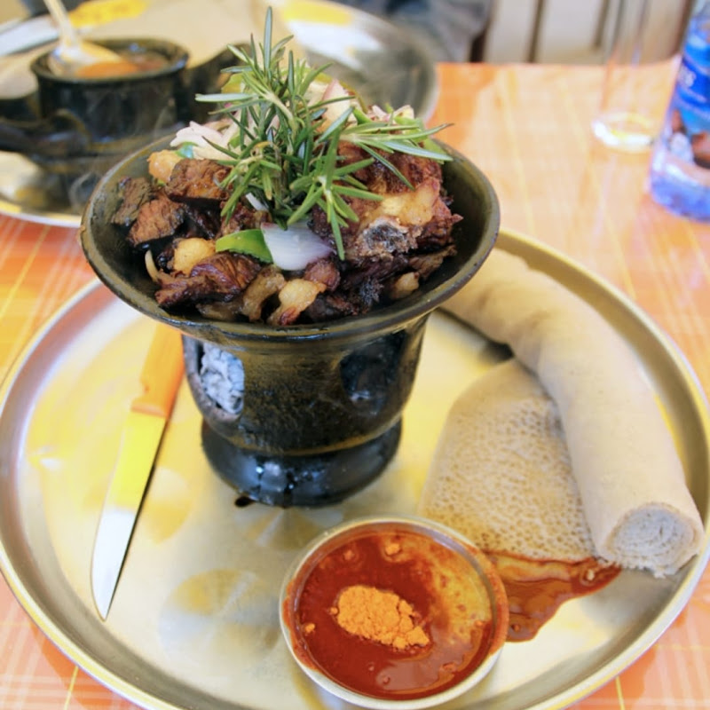 Authentic Ethiopian food photo 2